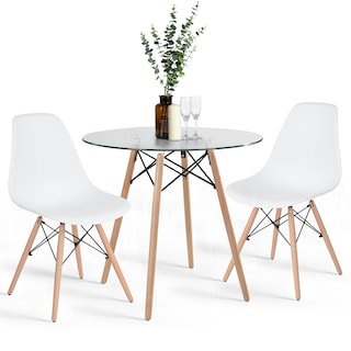 Foto 4 | Mesa de Comedor Home Make Chad Glass Transparente