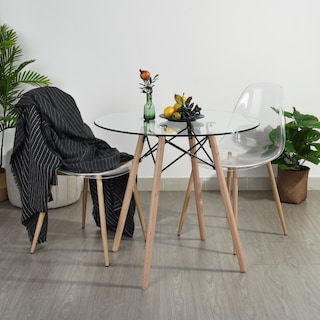 Foto 6 | Mesa de Comedor Home Make Chad Glass Transparente