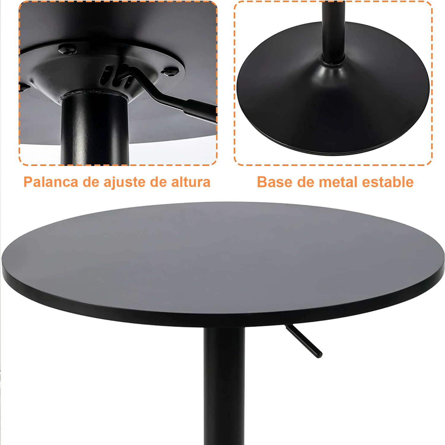 Foto 4 | Mesa de Bar Redonda Homemake Sakuru Negra