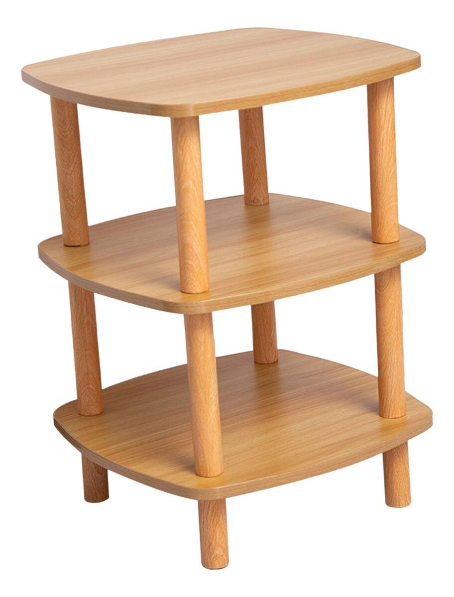 Mesa Auxiliar Pequeña Mesita De Noche Mesa Cuadrada Color Madera $649
