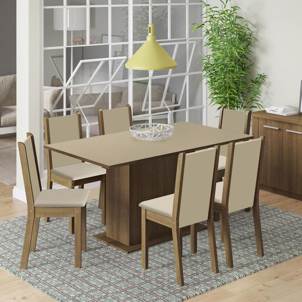 Foto 3 pulgar | Juego De Comedor Con Mesa Y 6 Sillas Madesa Ohana Mcb
