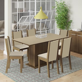 Foto 2 | Juego De Comedor Con Mesa Y 6 Sillas Madesa Ohana Mcb