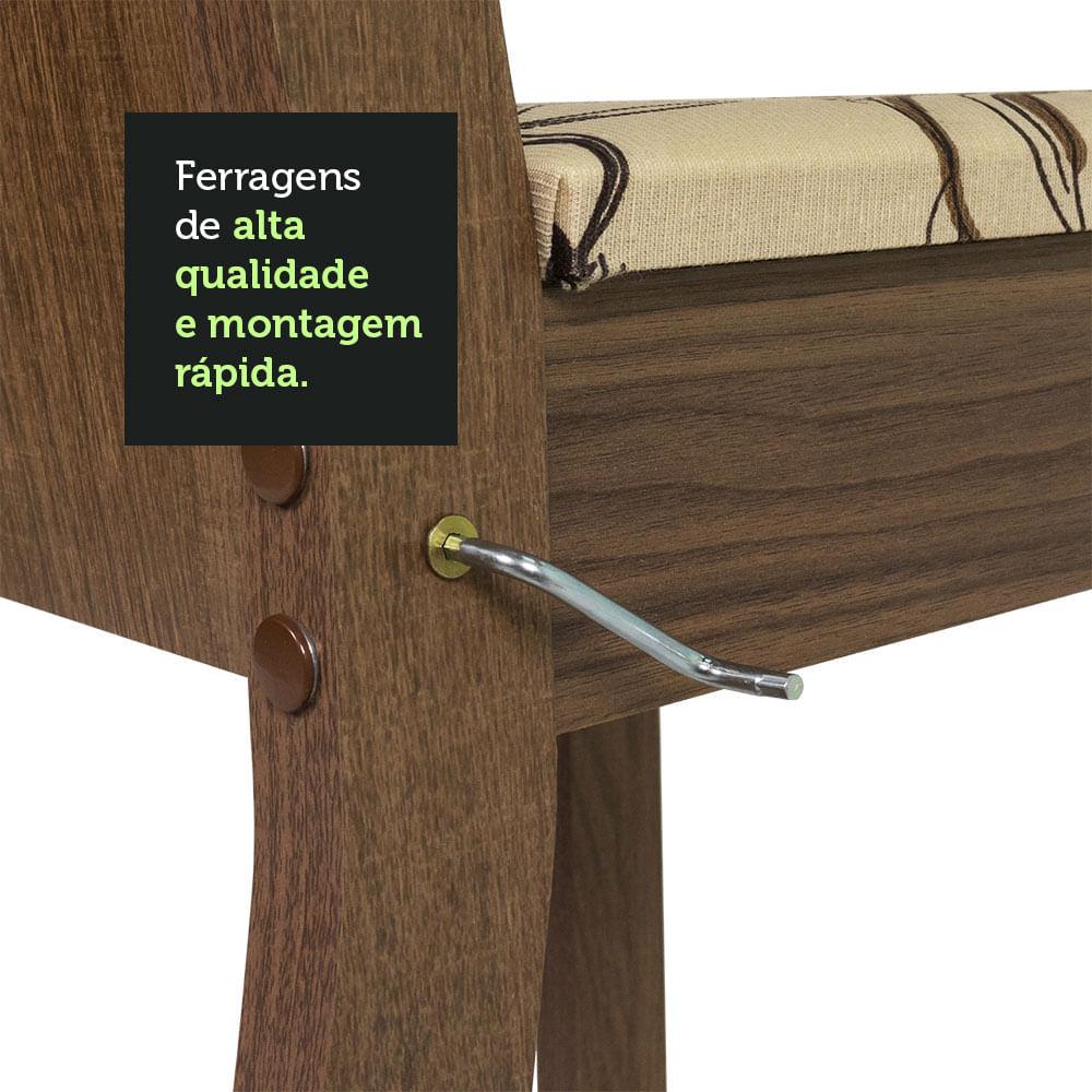 Foto 6 pulgar | Juego De Comedor Con Mesa Y 6 Sillas Madesa Analu Mlb
