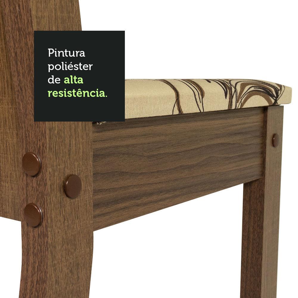 Foto 7 pulgar | Juego De Comedor Con Mesa Y 6 Sillas Madesa Analu Mlb