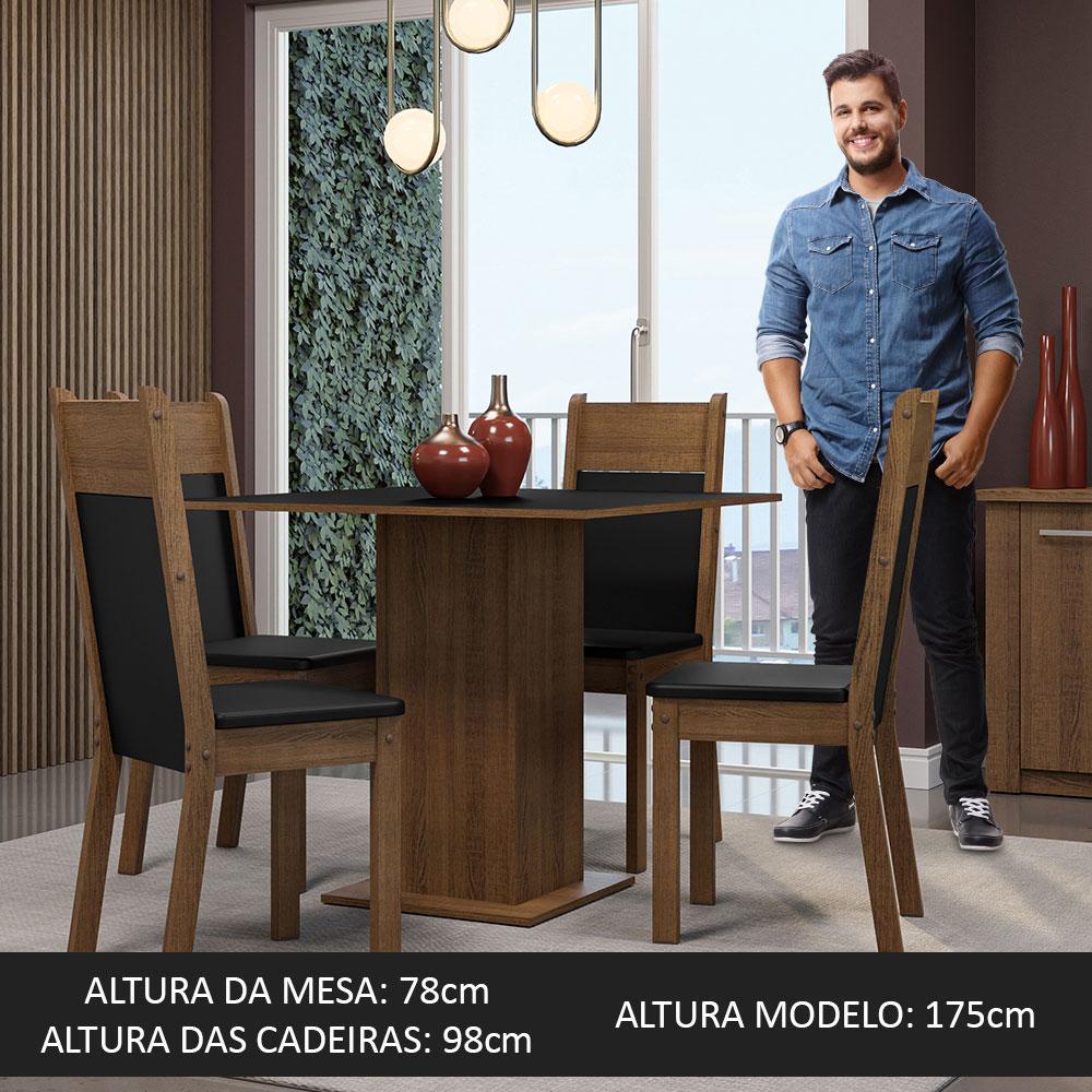 Foto 6 pulgar | Juego de Comedor con Mesa y 4 Sillas Madesa Claire Mn