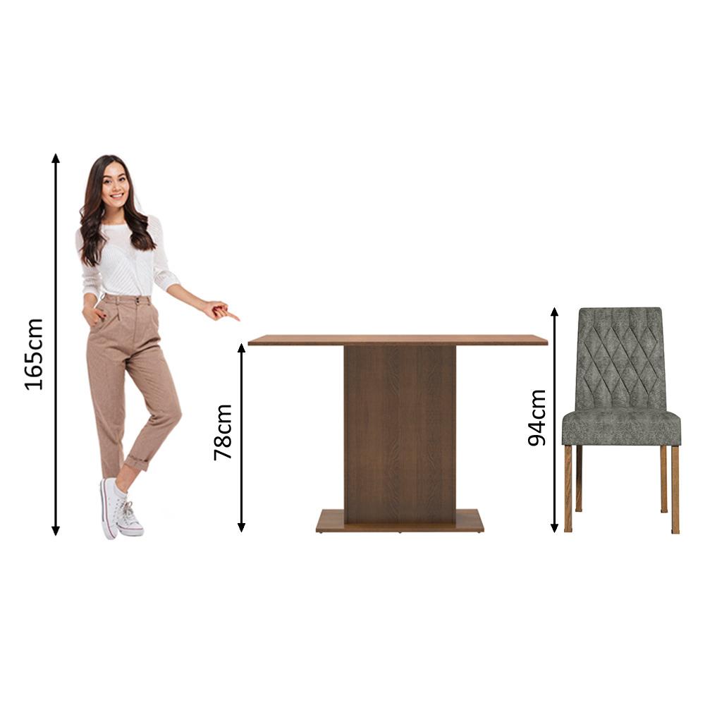 Foto 5 pulgar | Juego de Comedor con Mesa y 2 Sillas Madesa Tainá Mp