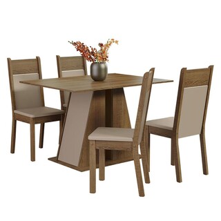 Foto 1 | Juego de Comedor Mesa y 4 Sillas Madesa Angel RCB Marrón