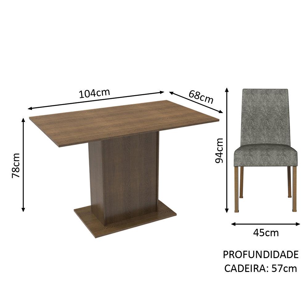 Foto 4 pulgar | Juego de Comedor con Mesa y 2 Sillas Madesa