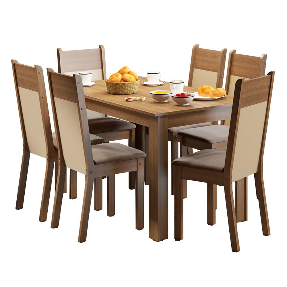 Foto 2 pulgar | Comedor de Madera 6 Sillas Honduras Madesa Mcb