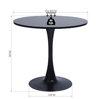 Foto 2 | Mesa de Comedor Home Make Clift Negro
