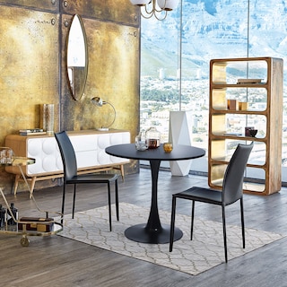 Foto 3 | Mesa de Comedor Home Make Clift Negro