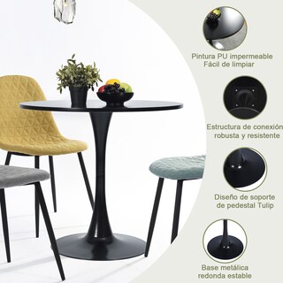 Foto 5 | Mesa de Comedor Home Make Clift Negro