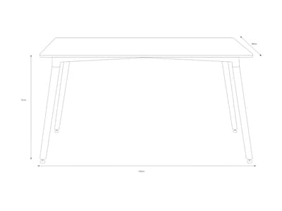 Foto 6 | Mesa Rectangular Alterego para Comedor 120 x 80cm