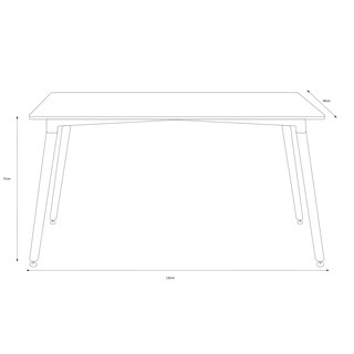 Foto 5 | Mesa para Comedor Alterego Rectangular 120x80cm