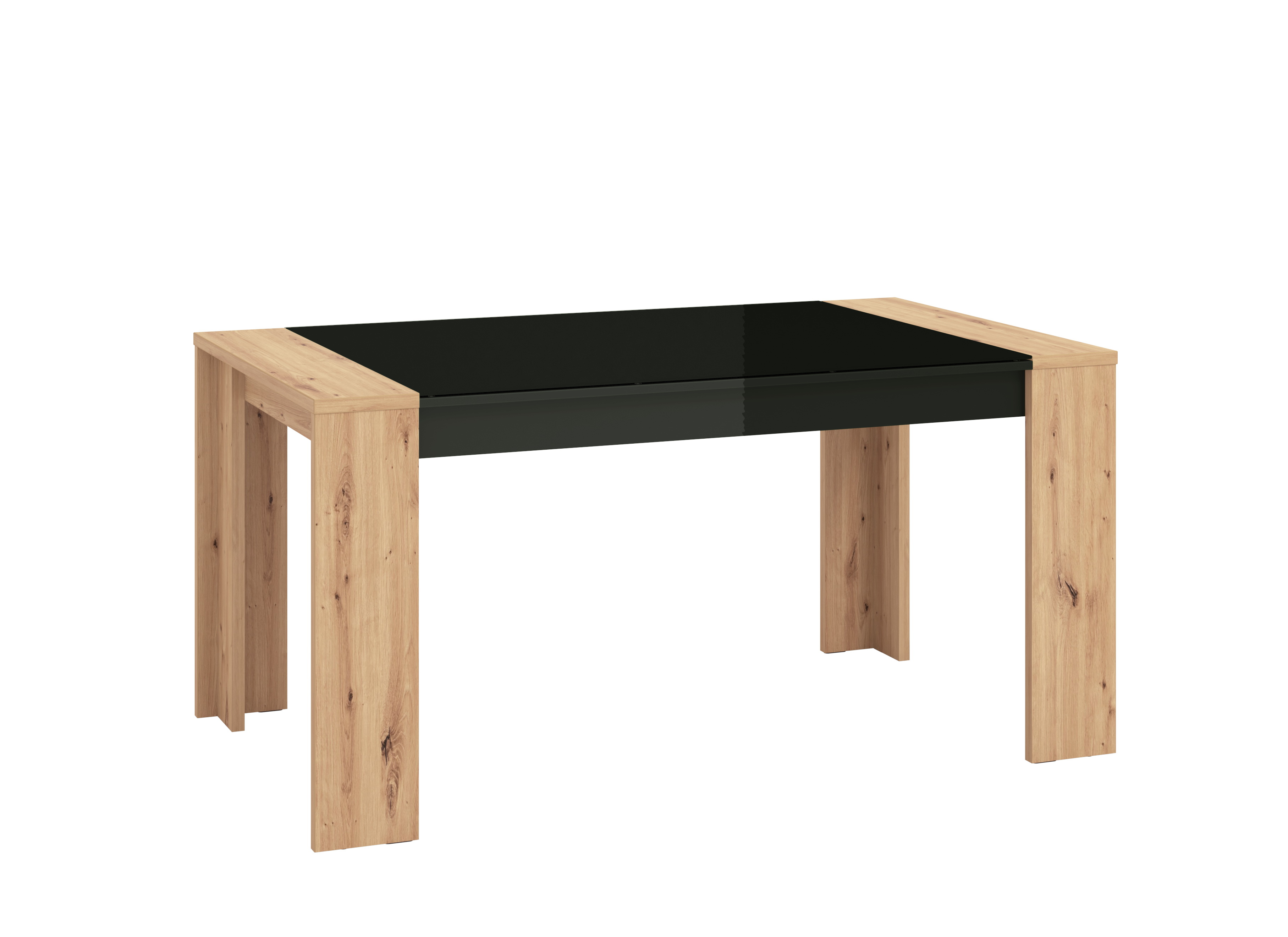 Foto 3 pulgar | Mesa para Comedor Alterego Bicolor Estructura de Madera Industrial