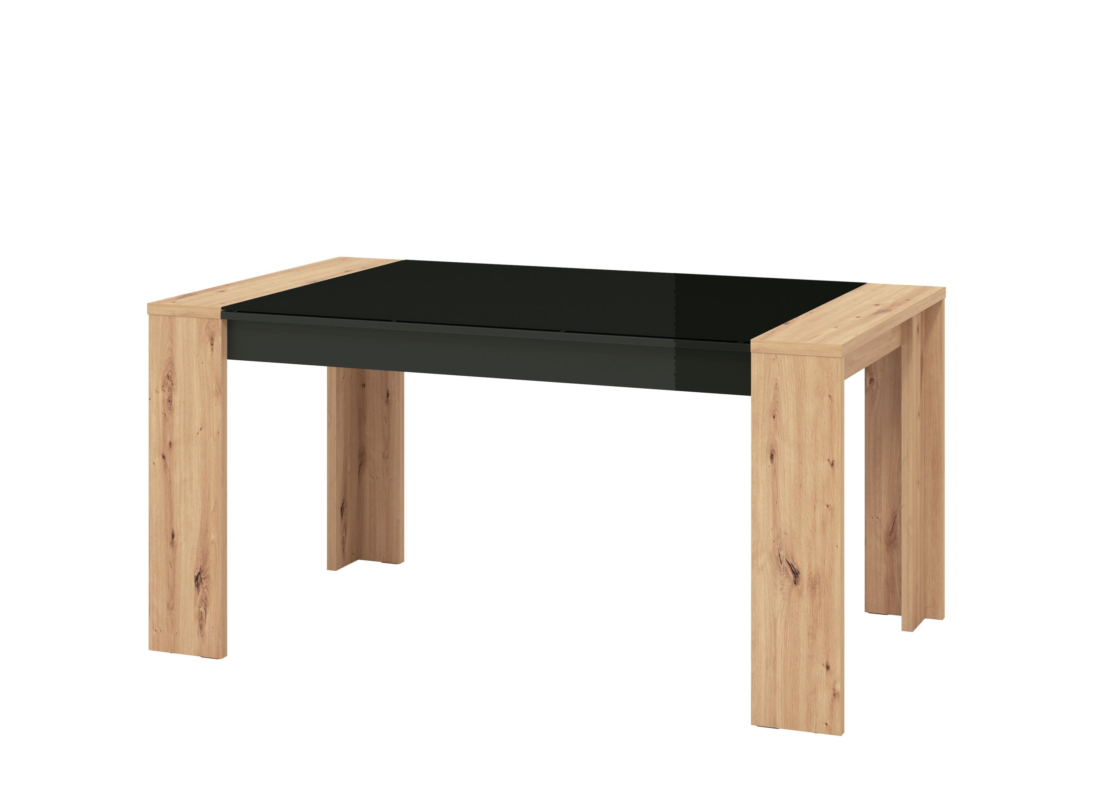 Foto 4 pulgar | Mesa para Comedor Alterego Bicolor Estructura de Madera Industrial