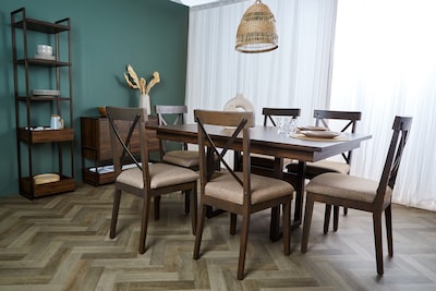 Foto 5 | Mesa de Comedor Alterego Rectangular Nogal