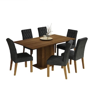 Foto 1 | Juego de Comedor con Mesa y 6 Sillas Madesa Oxford Hanna Mm
