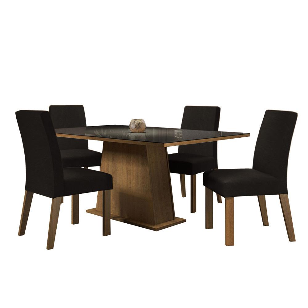 Foto 2 pulgar | Juego de Comedor Mesa de Vidrio 4 Sillas Madesa Oxford 10 MN