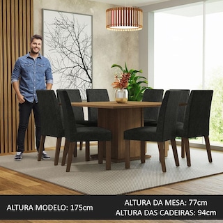 Foto 5 | Juego de Comedor con Mesa y 8 Sillas Madesa Oxford Doris