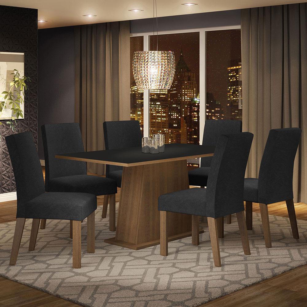 Foto 3 pulgar | Juego de Comedor Mesa y 6 Sillas Madesa Oxford Luciana Mn