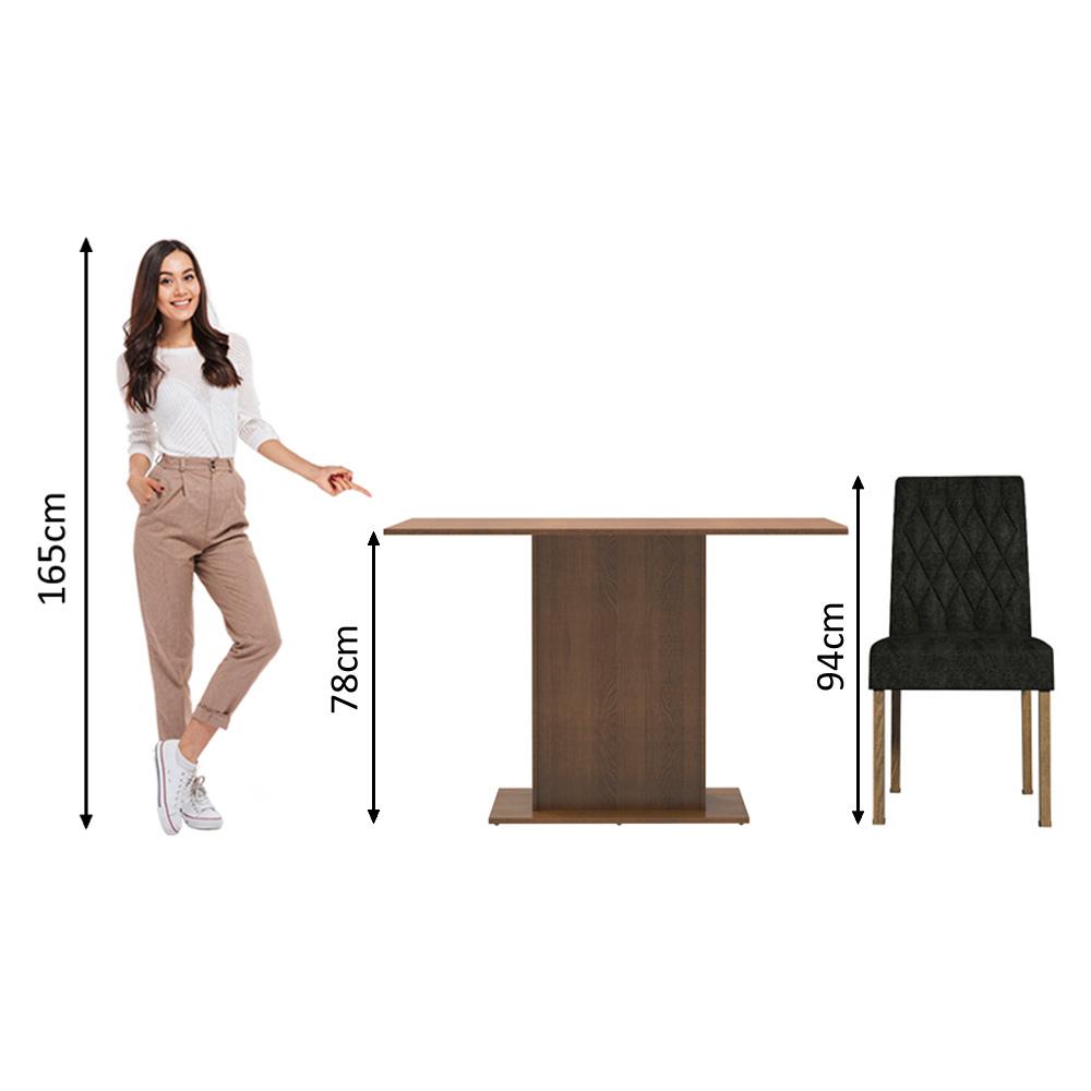 Foto 4 | Juego de Comedor con Mesa y 2 Sillas Madesa Oxford Tainá