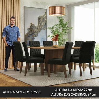 Foto 5 | Juego de Comedor con Mesa y 8 Sillas Madesa Oxford MM
