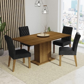 Foto 2 | Juego de Comedor Madesa Oxford Cindy con Mesa y 4 Sillas