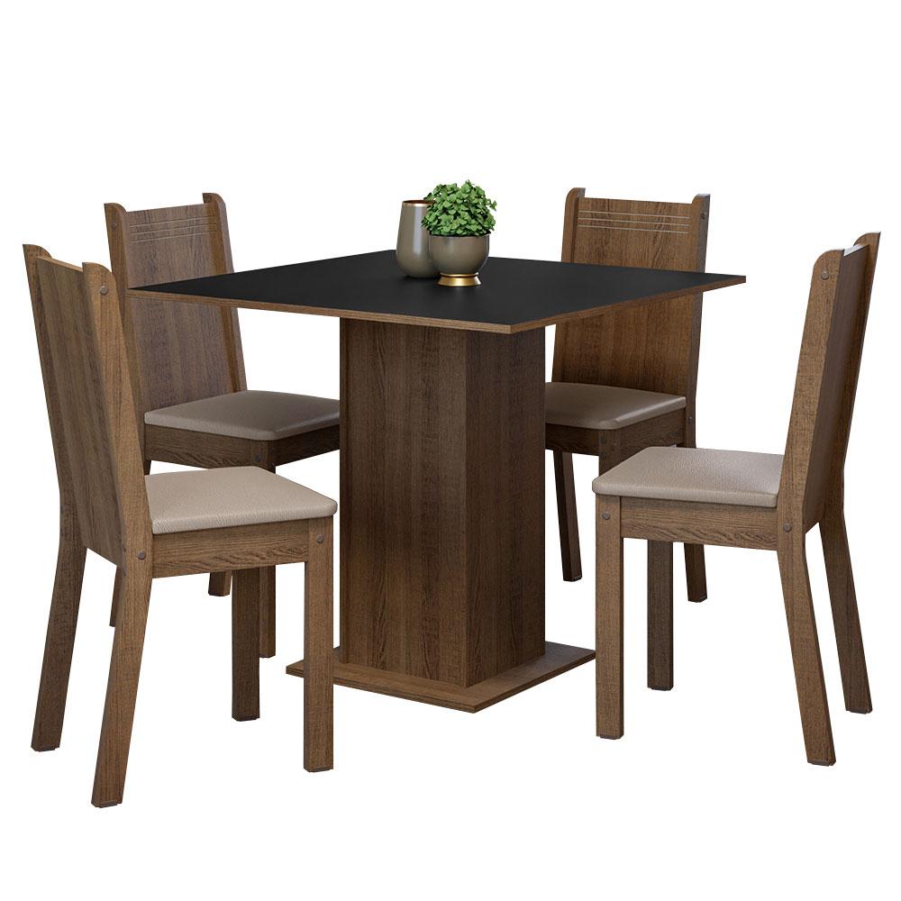 Foto 3 pulgar | Juego De Comedor Mesa Y 4 Sillas Madesa Oxford Samara Mnb
