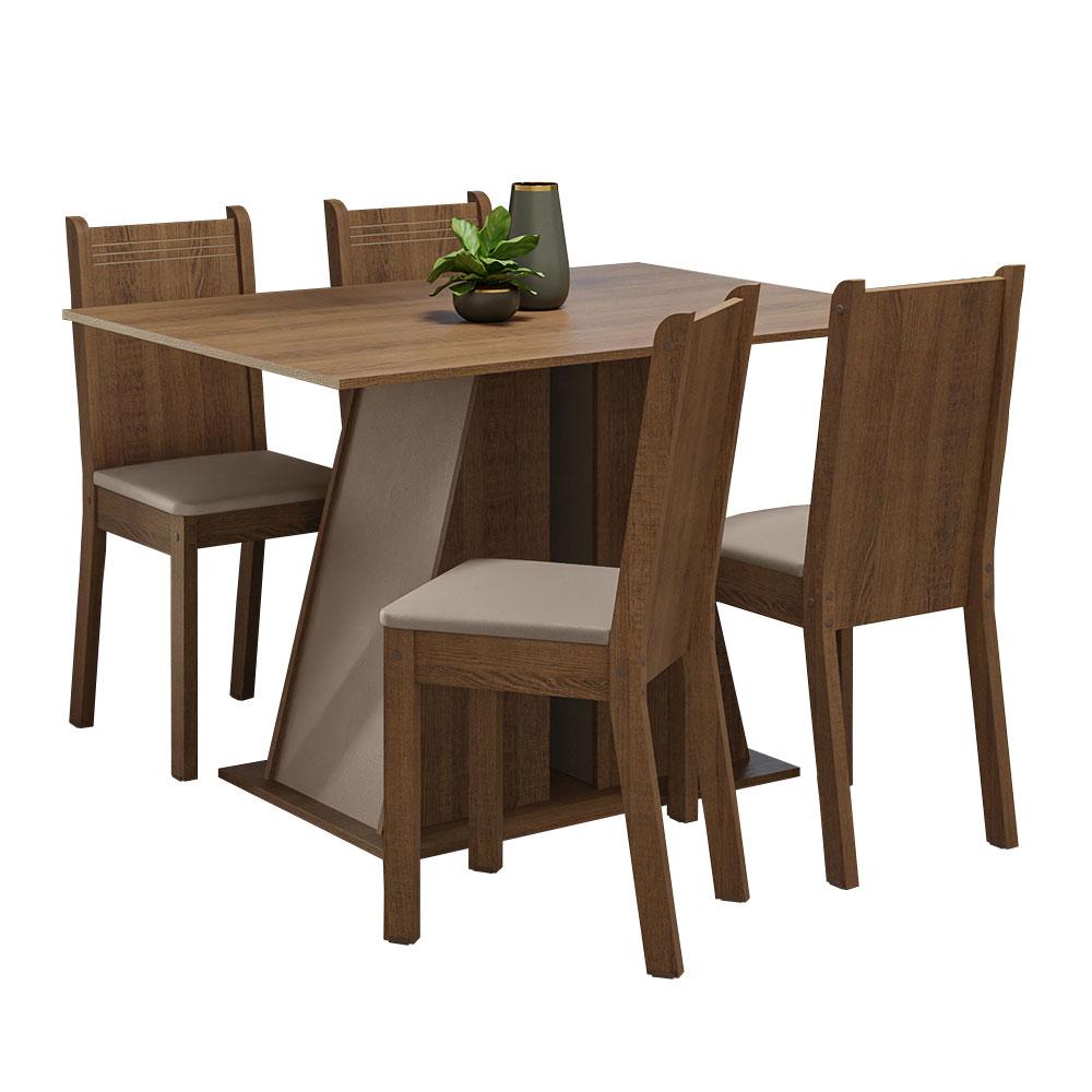 Foto 1 | Juego De Comedor Mesa Y 4 Sillas Madesa Marilyn Mcb