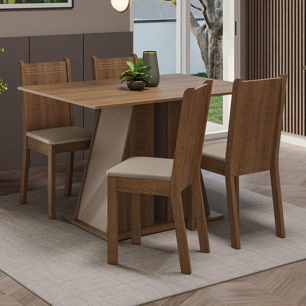 Foto 2 | Juego De Comedor Mesa Y 4 Sillas Madesa Marilyn Mcb