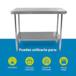Foto 3 | Mesa de Acero Inoxidable Onof Inox Mediana