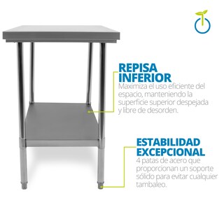 Foto 4 | Mesa de Acero Inoxidable Onof Inox Mediana