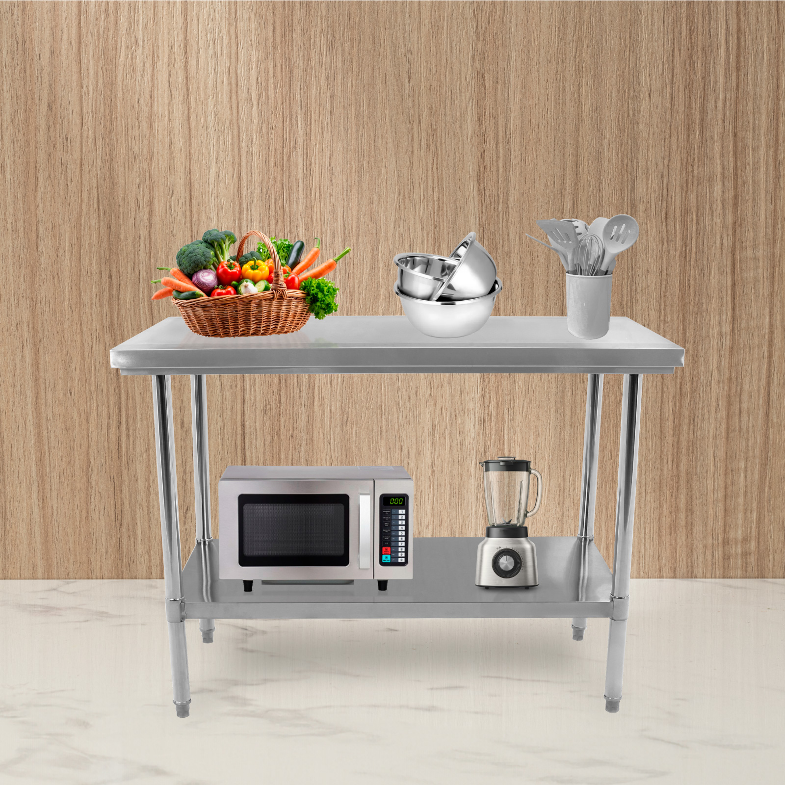 Foto 7 pulgar | Mesa de Acero Inoxidable Onof Inox Mediana