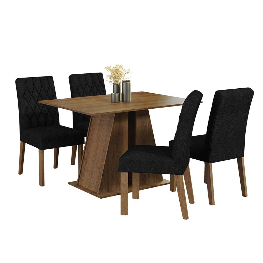 Foto 2 pulgar | Juego De Comedor Mesa Y 4 Sillas Madesa Oxford Gisele Mn
