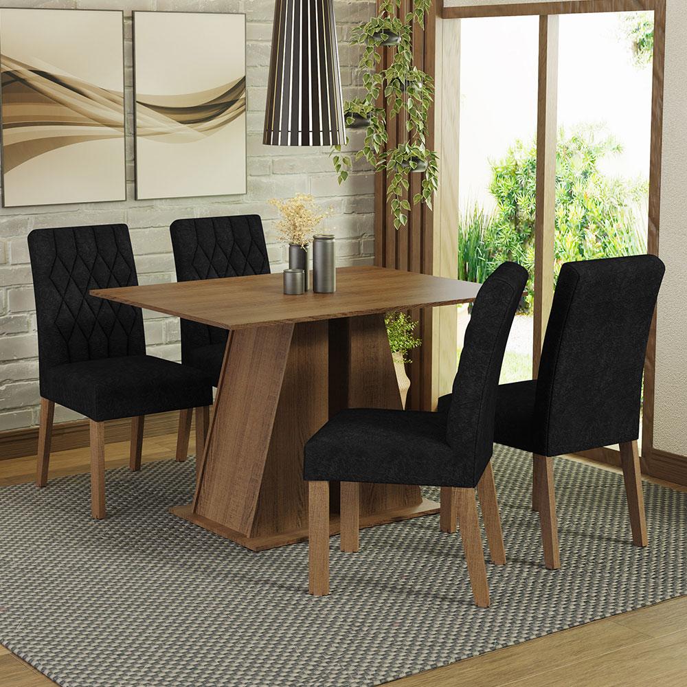 Foto 3 pulgar | Juego De Comedor Mesa Y 4 Sillas Madesa Oxford Gisele Mn