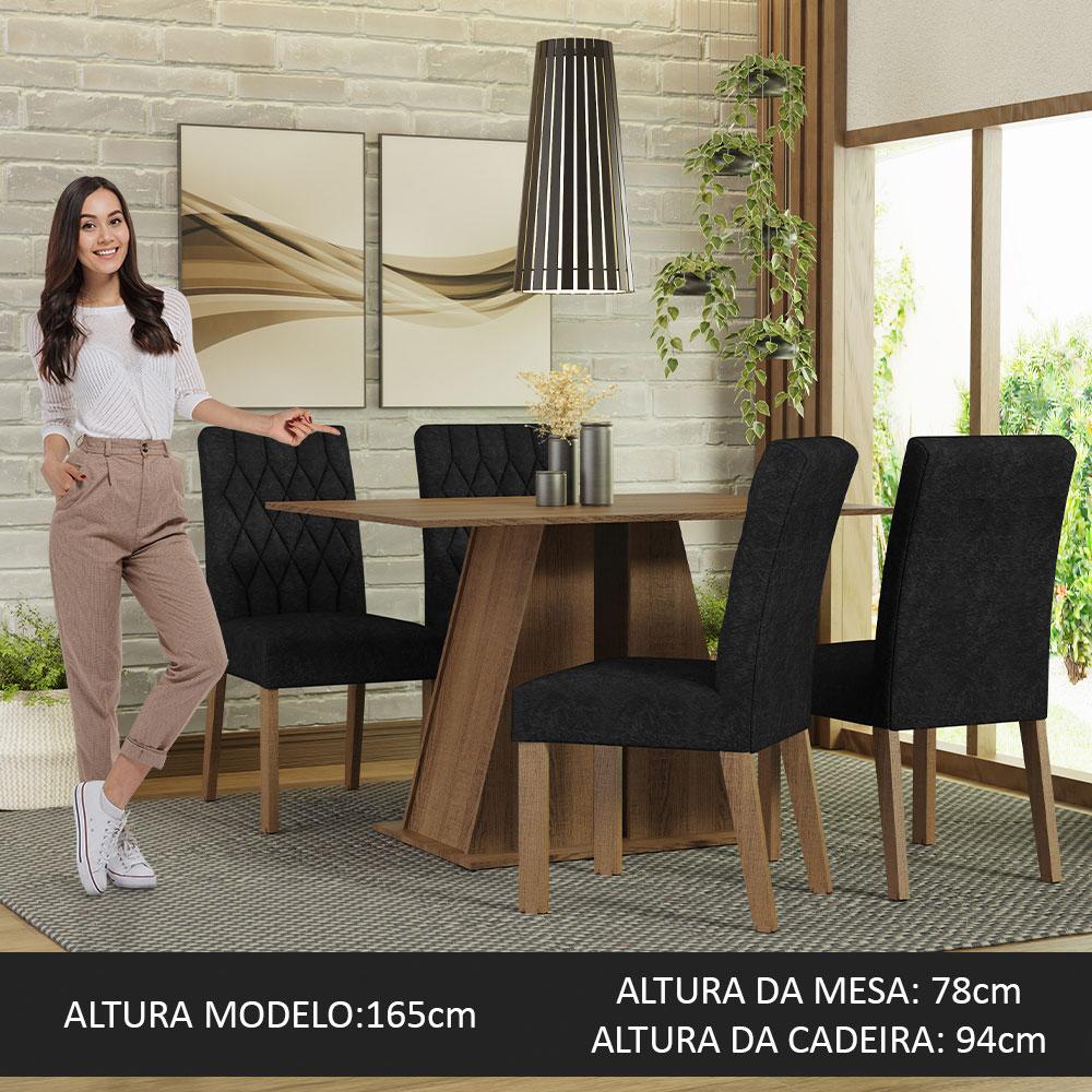 Foto 5 pulgar | Juego De Comedor Mesa Y 4 Sillas Madesa Oxford Gisele Mn