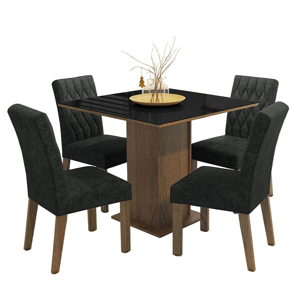 Foto 2 pulgar | Juego De Comedor Mesa Y 4 Sillas Madesa Oxford Anaju Mn