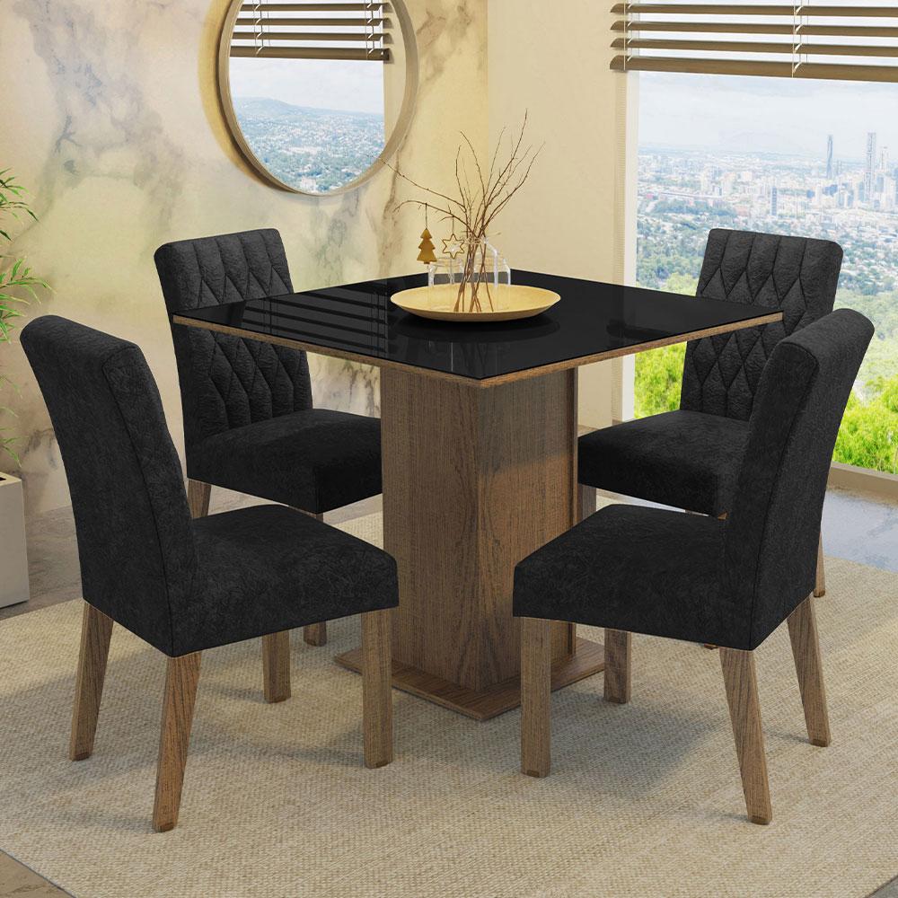 Foto 3 pulgar | Juego De Comedor Mesa Y 4 Sillas Madesa Oxford Anaju Mn