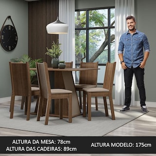Foto 4 | Juego De Comedor Mesa Y 6 Sillas Madesa Sharon Mcb