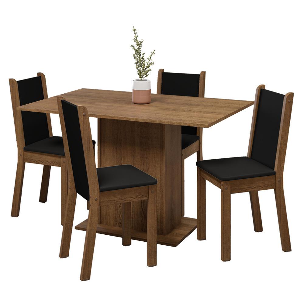 Foto 1 | Juego De Comedor Con Mesa Y 4 Sillas Madesa 5329 Ms