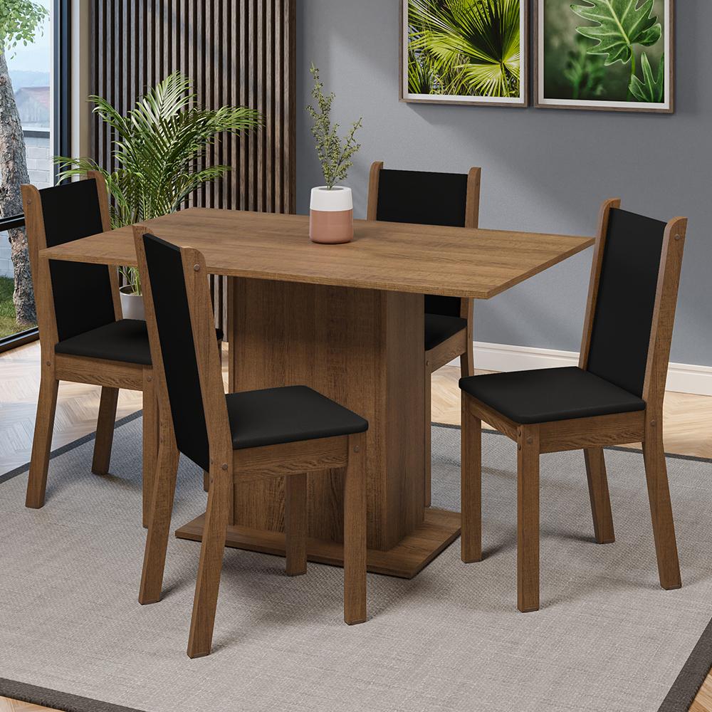 Foto 2 | Juego De Comedor Con Mesa Y 4 Sillas Madesa 5329 Ms