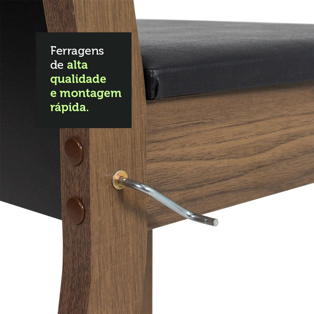 Foto 7 pulgar | Juego De Comedor Con Mesa Y 4 Sillas Madesa 5329 Ms