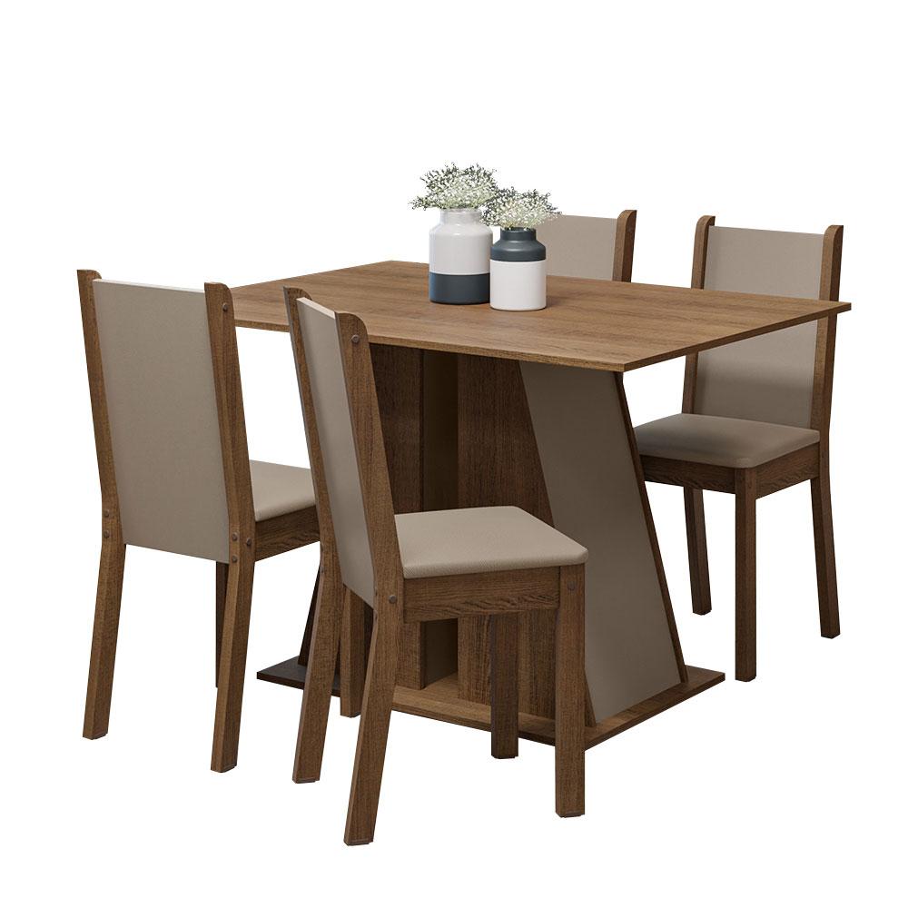 Foto 1 | Juego De Comedor Mesa Y 4 Sillas Madesa Sophie Mcb