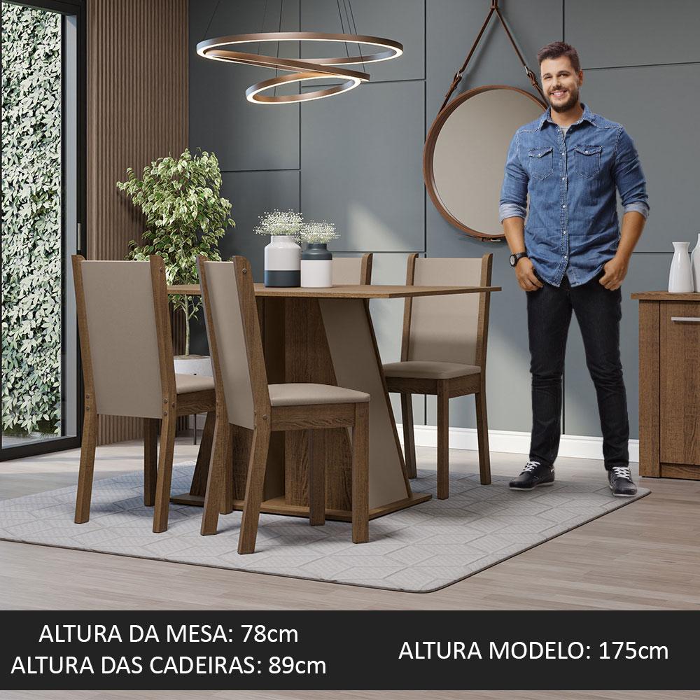 Foto 5 | Juego De Comedor Mesa Y 4 Sillas Madesa Sophie Mcb