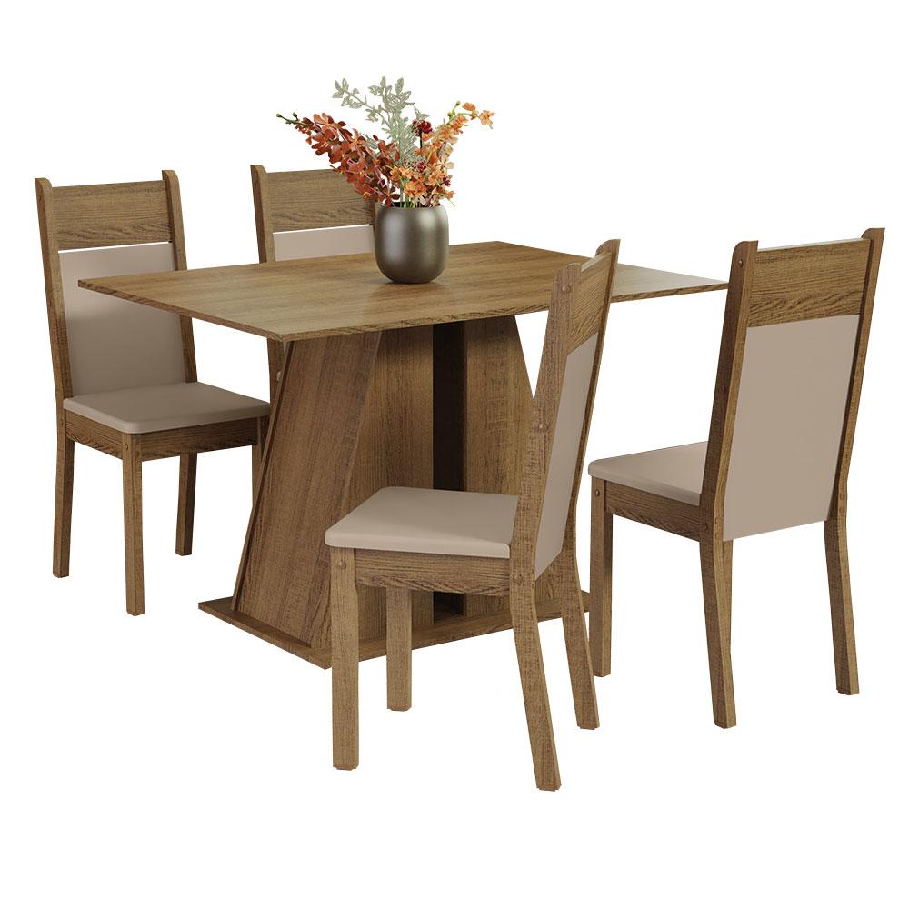 Foto 1 | Juego De Comedor Mesa Y 4 Sillas Madesa Angel Mb