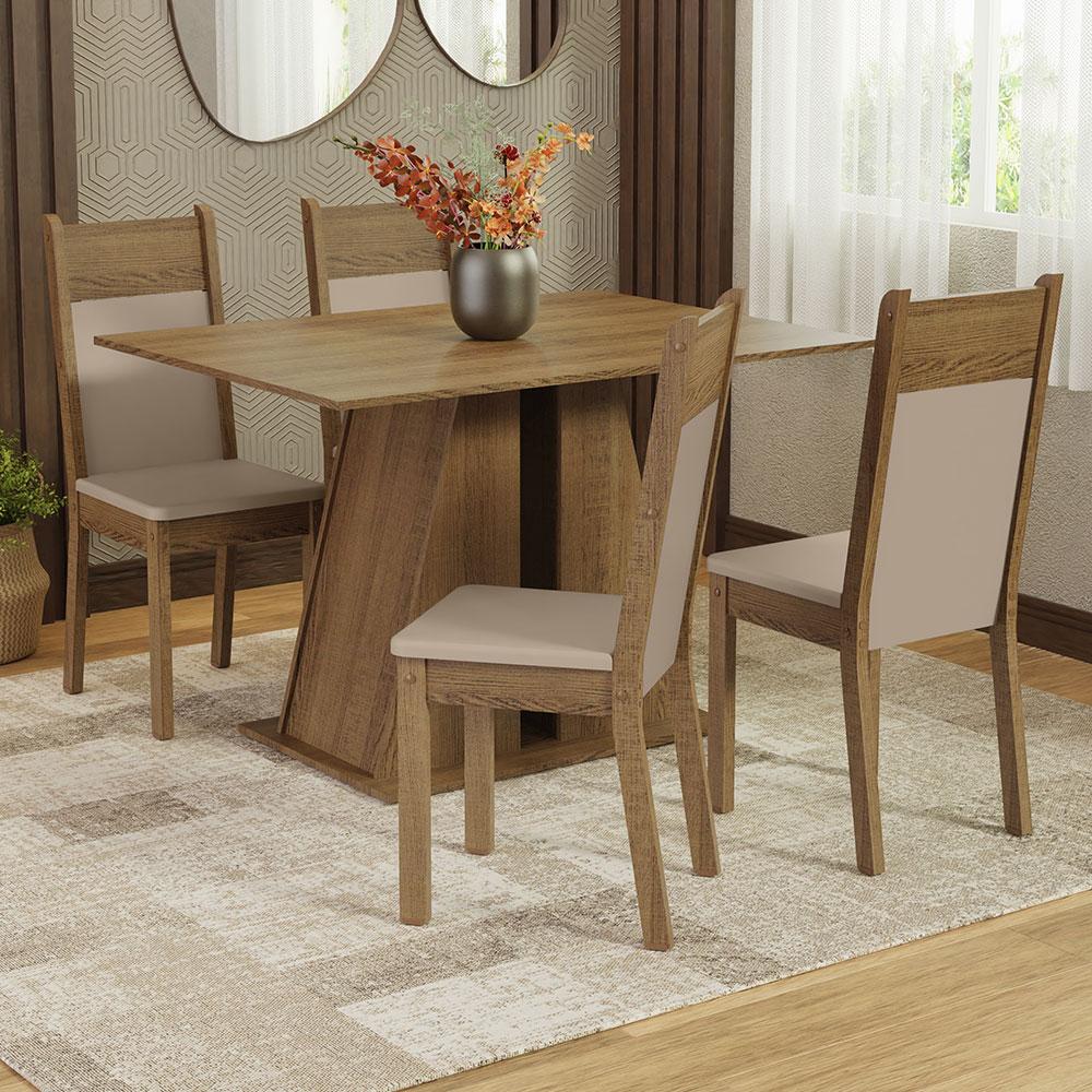 Foto 3 pulgar | Juego De Comedor Mesa Y 4 Sillas Madesa Angel Mb