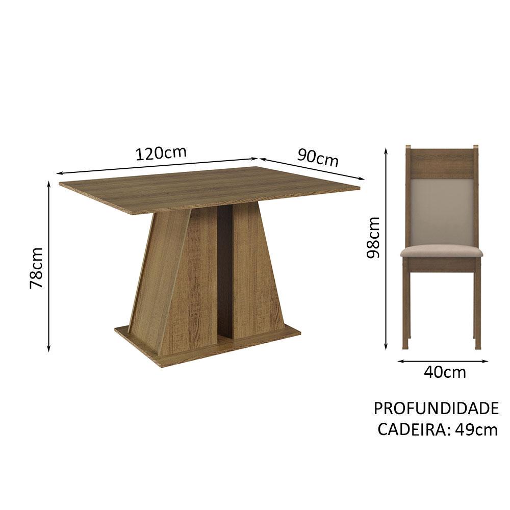 Foto 4 pulgar | Juego De Comedor Mesa Y 4 Sillas Madesa Angel Mb