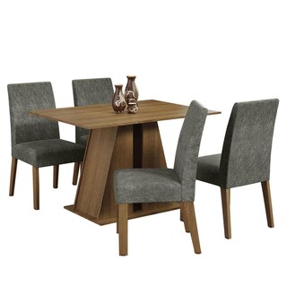 Foto 1 | Juego De Comedor Mesa Y 4 Sillas Madesa Agnes Mg