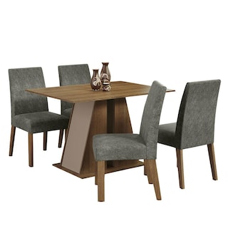 Foto 1 | Juego De Comedor Mesa Y 4 Sillas Madesa Oxford Agnes Mcs